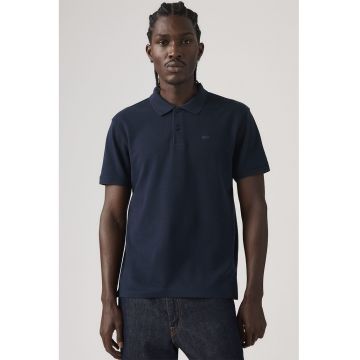 Tricou polo din bumbac pique - Bleumarin