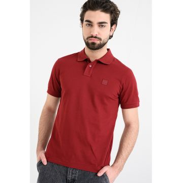 Tricou polo slim fit Passenger - Rosu inchis
