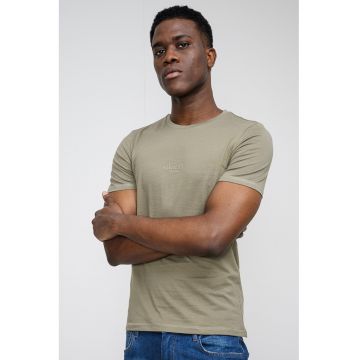 Tricou slim fit de bumbac - Verde/Kaki