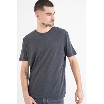 Tricou slim fit - Gri melange