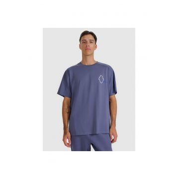 Tricou sport  oversize - bumbac - bleumarin - lejeritate - confort -