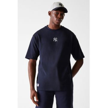 Tricou supradimensionat NY Yankees MLB League Essential - Albastru ultramarin/Alb optic