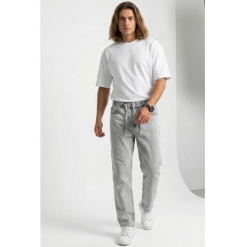 Blugi barbati -  bumbac/elastan - gri deschis