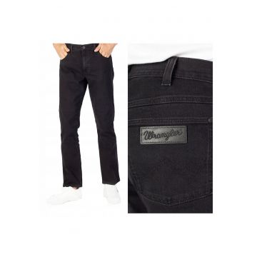 Blugi Barbati -  Greensboro - Straight Fit - Talie Medie - Fermoar - Lungi - 5 Buzunare - Bumbac - Negru - Negru