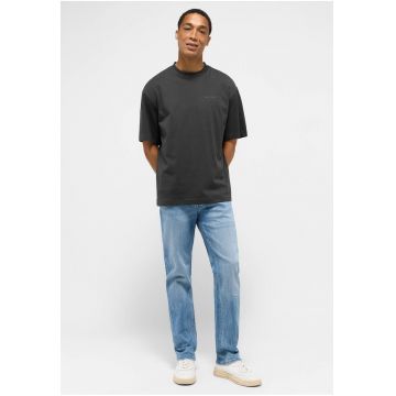 Blugi Barbati -  Orlando Slim - Slim Fit - Talie Medie - Fermoar - Lungi - 5 Buzunare - Bumbac - Albastru - Albastru