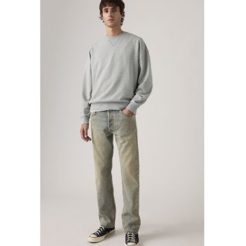 Blugi regular fit cu talie medie si buzunare - Albastru deschis