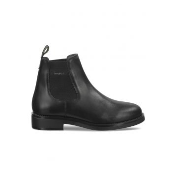 Botine cu glezna joasa pentru barbati  29651751 - Piele naturala - 46 EU - Negru