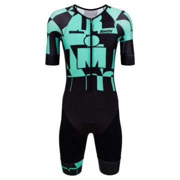 Costum triatlon barbati  Enigma X Ironman - Verde/Negru
