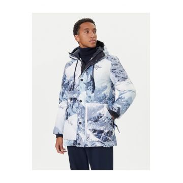 Geaca de puf barbati  albastru