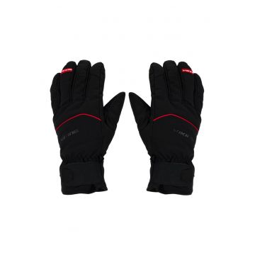 Manusi de ski barbati -  Solven - Poliester - Negru/Rosu -