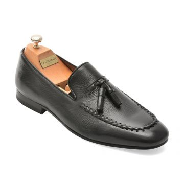 Mocasini eleganti LE COLONEL negri, 72804, din piele naturala