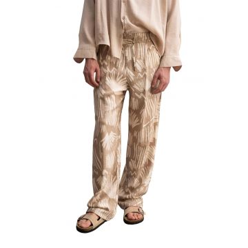 Pantaloni barbati -  din poliester - bej