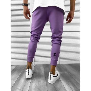 Pantaloni de trening mov  silon  conici cu mic defect 12379 P20-3.3