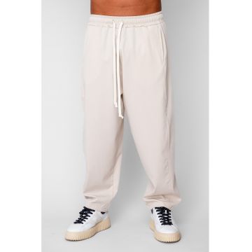 Pantaloni lungi drepti Oversized din 100% Bumbac - 400gr/mp Premium Edition Beige 20251