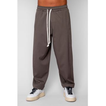 Pantaloni lungi drepti Oversized din 100% Bumbac - 400gr/mp Premium Edition Kaki 20246 - Kaki