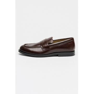Pantofi loafer de cauciuc Ess - Maro cognac
