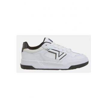 Pantofi sport barbati  alb/negru - sintetic - talpa confortabila