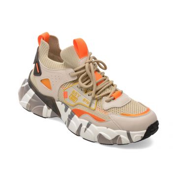 Pantofi sport BITE THE BULLET bej, 23168, din material textil