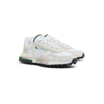 Pantofi sport cu garnituri din piele intoarsa Elite Active - Alb