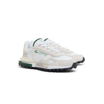 Pantofi sport cu garnituri din piele intoarsa Elite Active - Alb