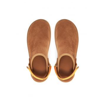 Papuci barbati  Goldencoast Clog I - piele naturala - maro