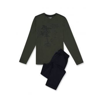 Pijamale pentru barbati  Bumbac - Verde