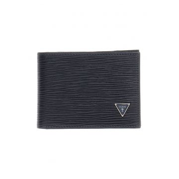 Portcart din piele Milano - Gri carbune