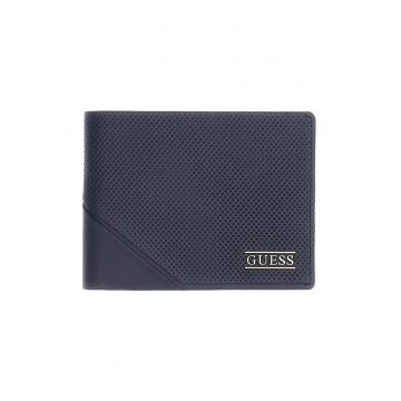 Portofel pliabil cu logo Boston - Albastru prafuit