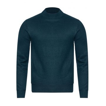 Pulover barbati -  N616 - verde sticla - material acril-elastan-modal - croiala regulara