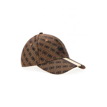 Sapca ajustabila cu model logo Boston - Maro