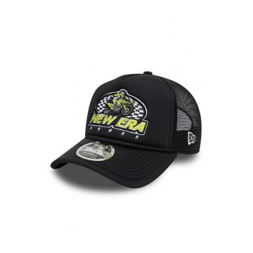 Sapca trucker cu logo 9Forty - Negru/Galben lime