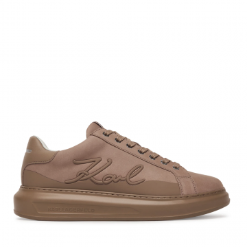 Sneakers bărbați Karl Lagerfeld Kapri Signia Line taupe din piele 2051BP52542NTA
