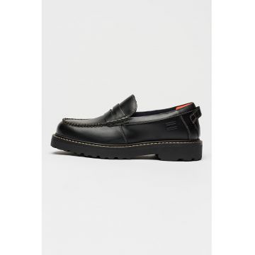 Tommy Hilfiger - Pantofi loafer de piele Archive - Negru