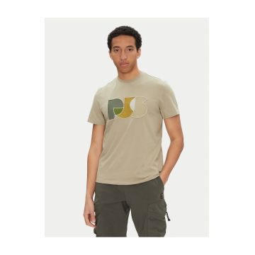 Tricou barbati  bej - bumbac