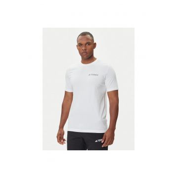 Tricou sport barbati -  Terrex - bumbac - alb