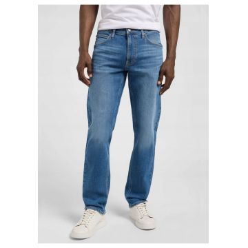 Blugi Barbati -  Daren Zip Fly - Straight Fit - Talie Medie - 5 Buzunare - Fermoar - Lungi - Bumbac - W32-L32 US - Albastru