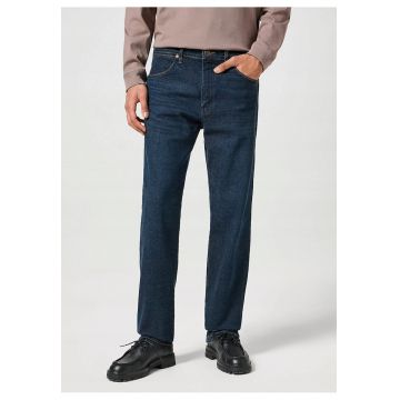 Blugi Barbati -  Frontier - Straight Fit - Talie Medie - 5 Buzunare - Fermoar - Lungi - Bumbac - W31-L34 US - Albastru