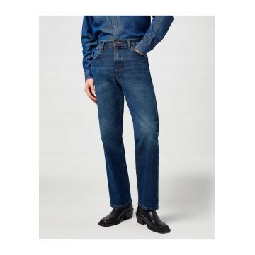 Blugi Barbati -  Frontier - Straight Fit - Talie Medie - 5 Buzunare - Fermoar - Lungi - Bumbac - W33-L34 US - Albastru