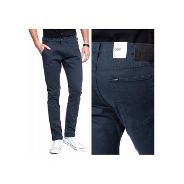 Blugi Barbati -  Luke - Slim Fit - Talie Medie - 5 Buzunare - Fermoar - Lungi - Bumbac - W26-L32 US - Albastru