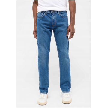 Blugi Barbati -  Orlando Slim - Slim Fit - Talie Medie - Lungi - Fermoar - 5 Buzunare - Bumbac - W32-L32 US - Albastru