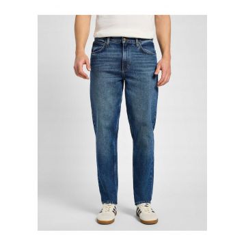 Blugi Barbati -  Oscar - Slim Fit - Talie Medie - 5 Buzunare - Fermoar - Lungi - Bumbac - W36-L32 US - Albastru