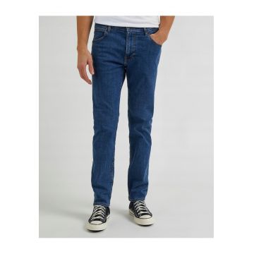 Blugi Barbati -  Rider - Slim Fit - Talie Medie - 5 Buzunare - Fermoar - Lungi - Bumbac - W30-L34 US - Albastru