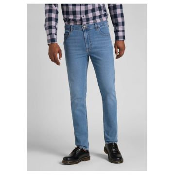 Blugi Barbati -  Rider - Slim Fit - Talie Medie - 5 Buzunare - Fermoar - Lungi - Bumbac - W32-L32 US - Albastru