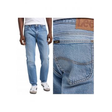 Blugi Barbati -  Rider - Slim Fit - Talie Medie - 5 Buzunare - Fermoar - Lungi - Bumbac - W38-L32 US - Albastru