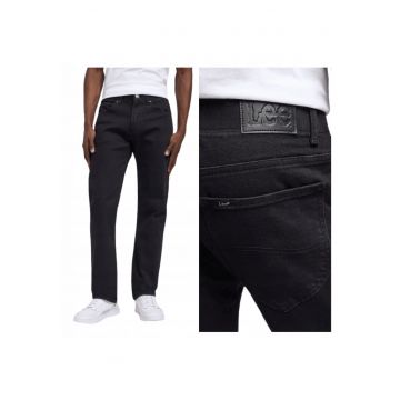 Blugi Barbati -  Slim Fit Mvp - Slim Fit - Talie Medie - 5 Buzunare - Fermoar - Lungi - Bumbac - W31-L34 US - Negru