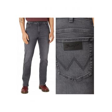 Blugi Barbati -  Texas - Straight Fit - Talie Medie - 5 Buzunare - Fermoar - Lungi - Bumbac - W31-L34 US - Albastru