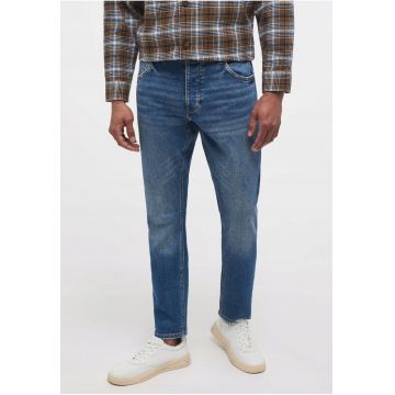 Blugi Barbati -  Toledo Tapered - Slim Fit - Talie Medie - 5 Buzunare - Fermoar - Lungi - Bumbac - W29-L32 US - Albastru