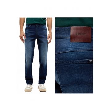 Blugi Barbati -  Tramper Straight - Loose Fit - Talie Medie - 5 Buzunare - Fermoar - Lungi - Bumbac - W38-L30 US - Albastru