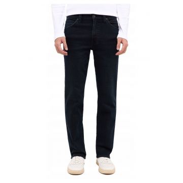 Blugi Barbati -  Tramper Straight - Straight Fit - Talie Medie - 5 Buzunare - Fermoar - Lungi - Bumbac - Albastru - Albastru