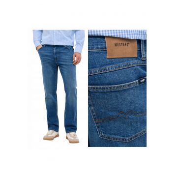 Blugi Barbati -  Tramper Straight - Straight Fit - Talie Medie - 5 Buzunare - Fermoar - Lungi - Bumbac - W31-L30 US - Albastru